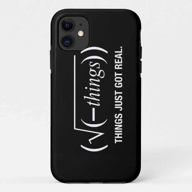 Capa Para iPhone 11 as coisas apenas obtiveram reais (Verso)