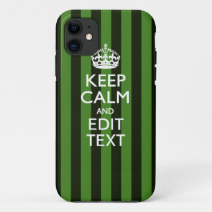 Capa Para iPhone 11 As faixas verdes deixam o texto calmo