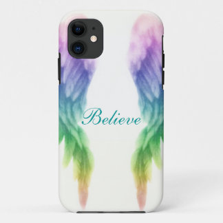 Capa Para iPhone 11 Asas do anjo do arco-íris