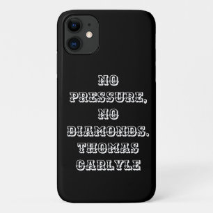 Capa Para iPhone 11  Aspas de texto preto puro   Zazzle_Growth.