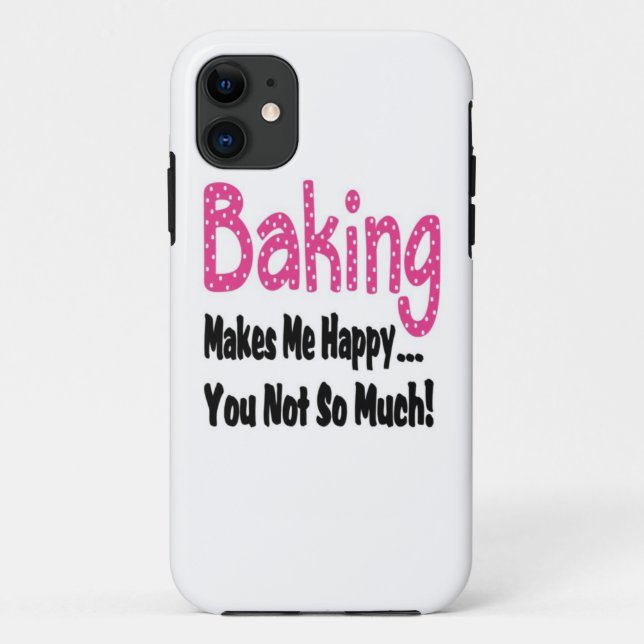 Capa Para iPhone 11 Assar Me Faz Feliz (Verso)