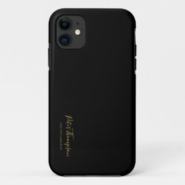 Capa Para iPhone 11 Assinatura Elegante de Script de Negócio