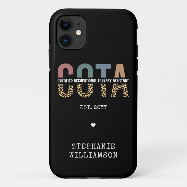 Capa Para iPhone 11 Assistente de Terapêutica Ocupacional Certificada  (Verso)