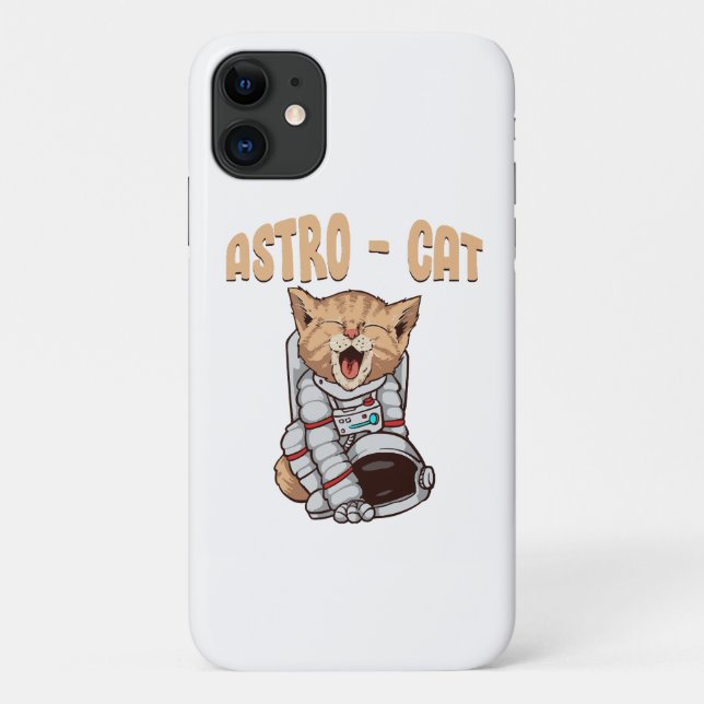 Capa Para iPhone 11 Astro Cat (Verso)