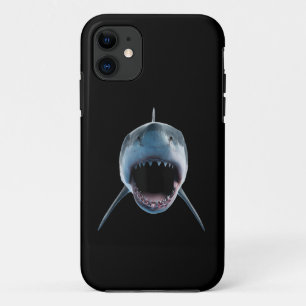 Capa Para iPhone 11 ataque realista de tubarão-branco para amantes