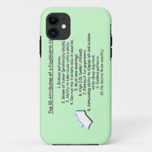 Capa Para iPhone 11 Atributos da parte superior 10 de um Psych.
