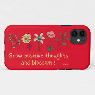 CAPA PARA iPhone 11 AUMENTAR OS PENSAMENTOS POSITIVOS E FUNCIONAR A FU