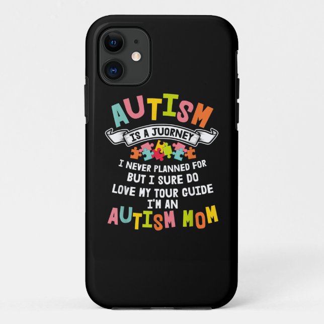 Capa Para iPhone 11 Autismo Mãe Correspondendo Presentes De Consciênci (Verso)