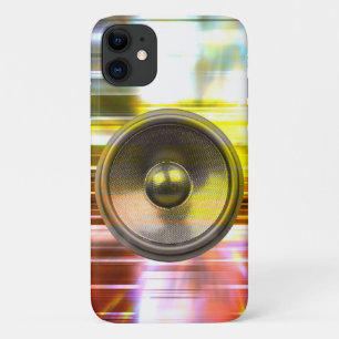 Capa Para iPhone 11 Auto-falante de música e luzes de festa