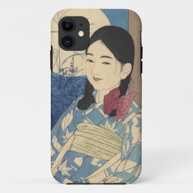 Capa Para iPhone 11 Autumn Child and Full Moon (Verso)