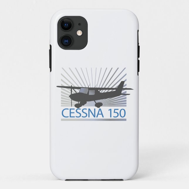 Capa Para iPhone 11 Avião Cessna 150 (Verso)