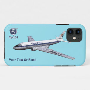 Capa Para iPhone 11 Avião de passageiros Tu-104 soviético do Tupolev