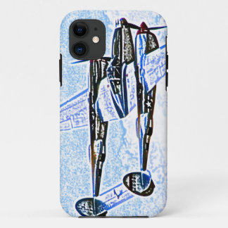 Capa Para iPhone 11 aviões de combate da guerra mundial 2 do relâmpago
