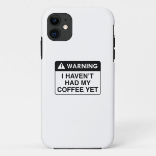 Capa Para iPhone 11 Aviso Café