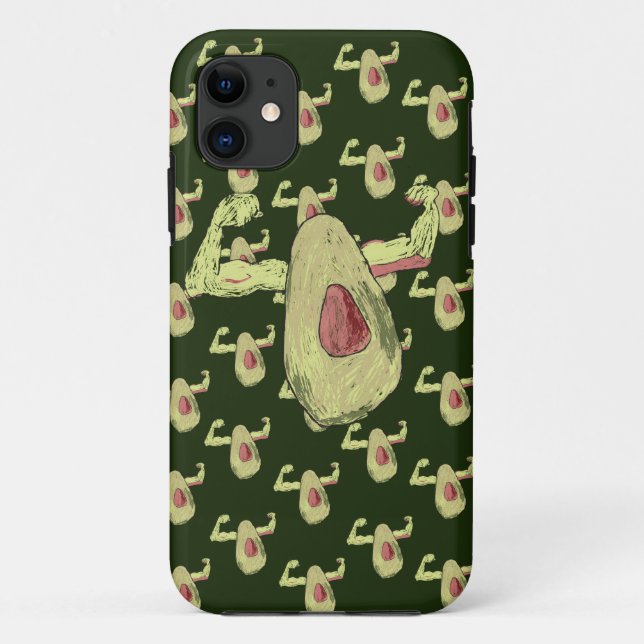Capa Para iPhone 11 Avocado Musclado (Verso)