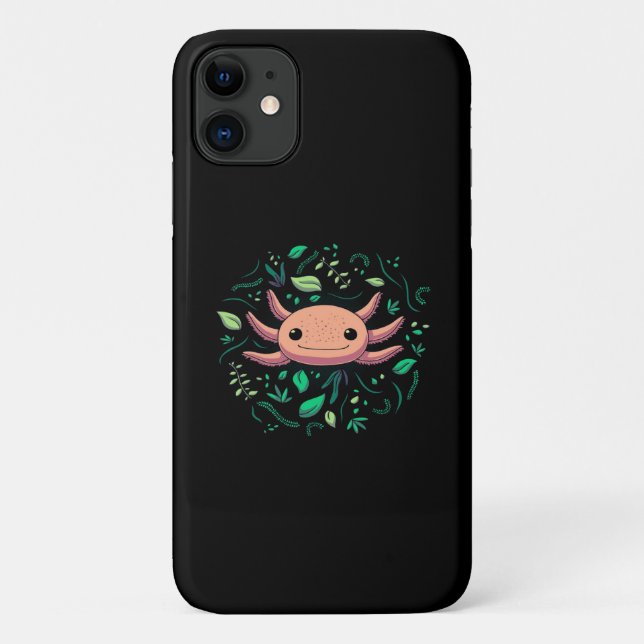 Capa Para iPhone 11 Axolotl Animal Cute Pet | AMANTES DE OS ANIMAIS LE (Verso)
