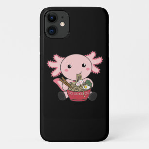 Capa Para iPhone 11 Axolotl Comida Ramen Comida Japonês Kawaii Animai