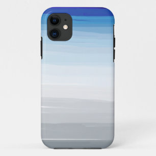 Capa Para iPhone 11 Azul, Branco e Cinza
