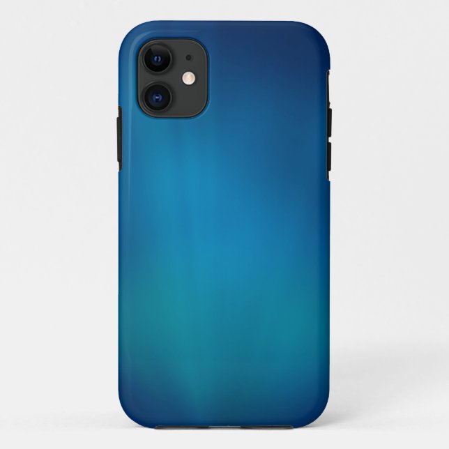 Capa Para iPhone 11 Azul profundo brilho submarino (Verso)