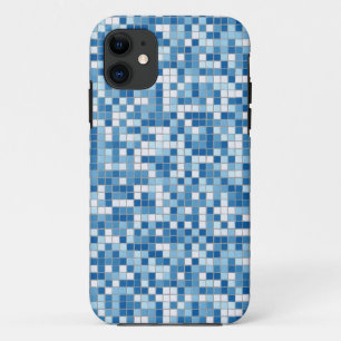 Capa Para iPhone 11 azulejos brancos azuis iphone 6 case