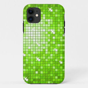 Capa Para iPhone 11 Azulejos Disco Minúscula iPhone 5 Verde