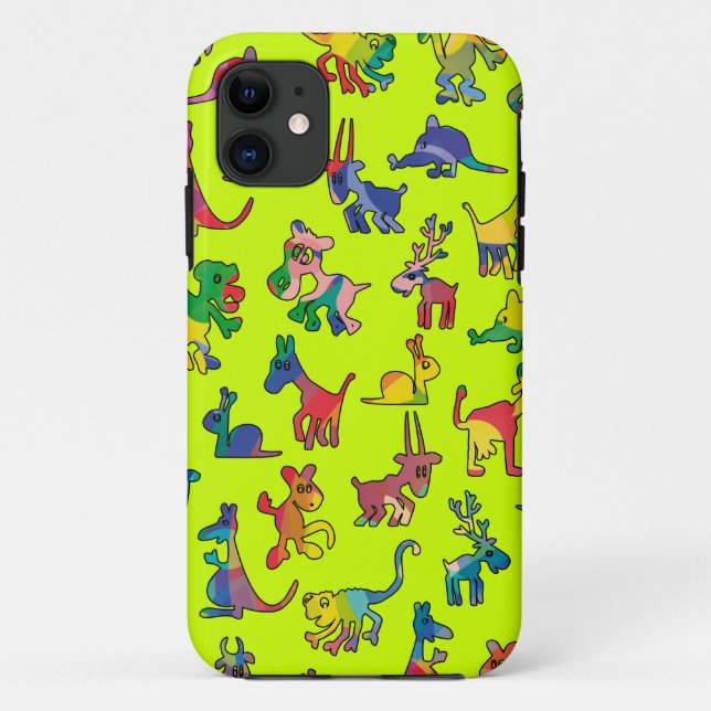 Capa Para iPhone 11 Azulejos-Padrão de abstrato (Verso)