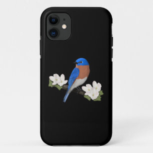 Capa Para iPhone 11 Azulinho-do-leste Passarinho Amante-de-pássaros Ob
