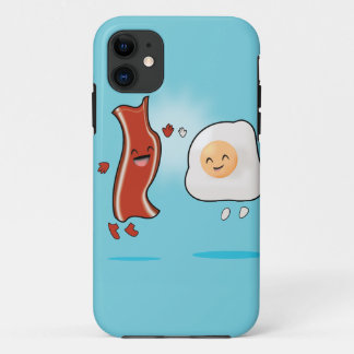 Capa Para iPhone 11 Bacon ama Ovos