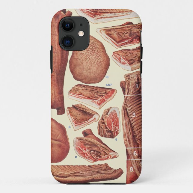 Capa Para iPhone 11 Bacon e Ham (Verso)