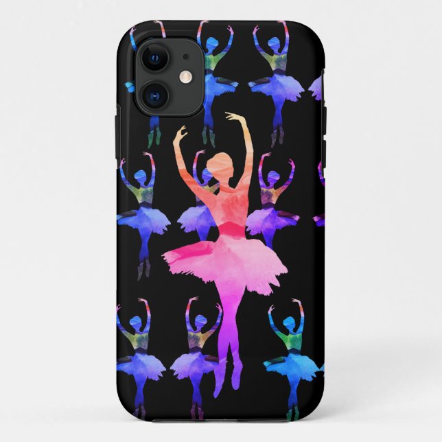 Capa Para iPhone 11 Balé Dancer Ballerina  (Verso)
