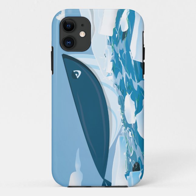 Capa Para iPhone 11 Baleia Árctica (Verso)