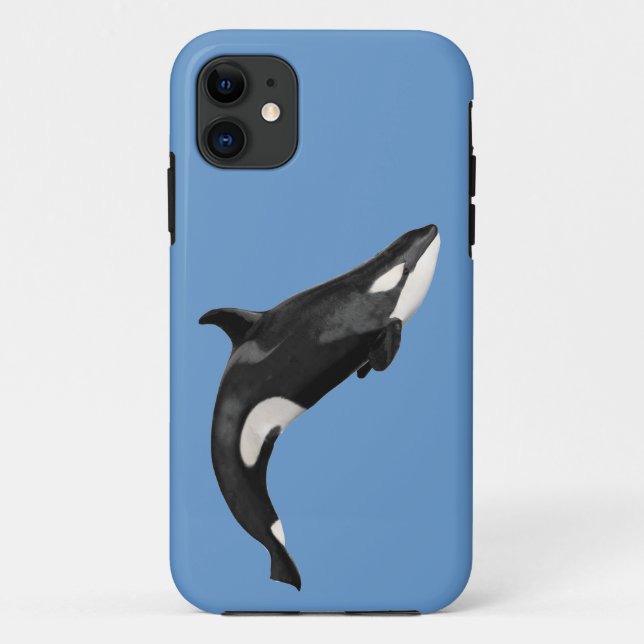 Capa Para iPhone 11 Baleia assassina isolada (Verso)