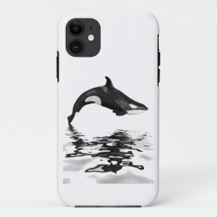 Capa Para iPhone 11 Baleia assassina isolada com reflexão