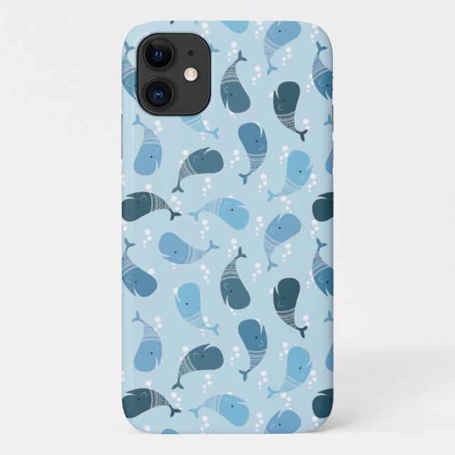 Capa Para iPhone 11 Baleias (Verso)