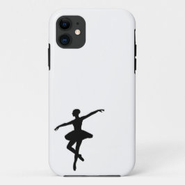 Capa Para iPhone 11 Ballerina branca branca branca Balé simples