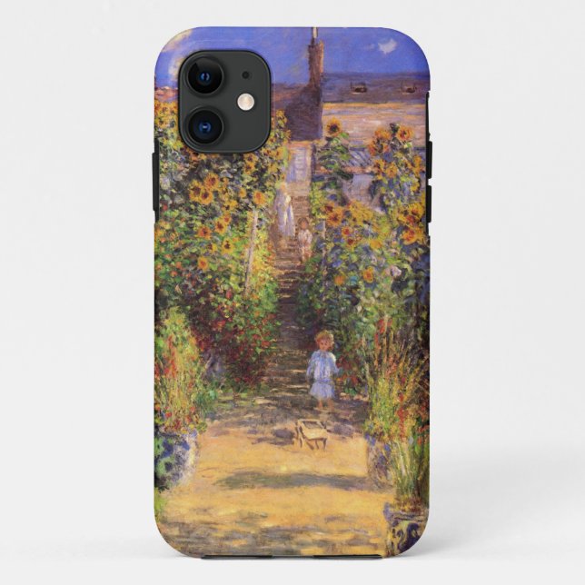 Capa Para iPhone 11 Banco alto do Res Claude Monet Seine em Vetheuil (Verso)