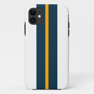 Capa Para iPhone 11 Bandas Azuis Amarelas Diversas Do Oceano Negro Em