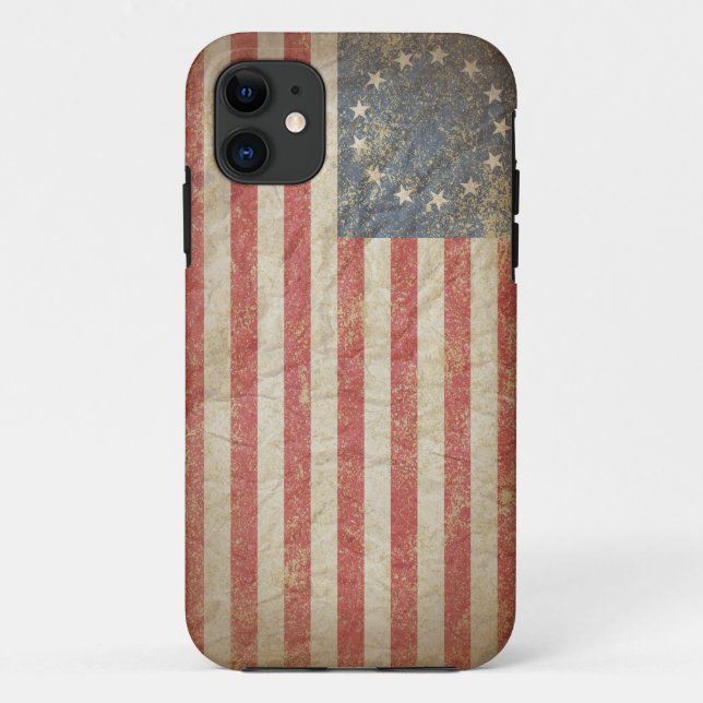 Capa Para iPhone 11 Bandeira 1776 dos E.U. (Verso)