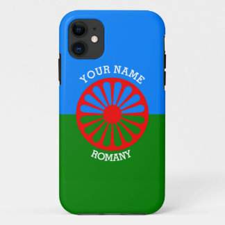 Capa Para iPhone 11 Bandeira aciganada personalizada dos viajantes do