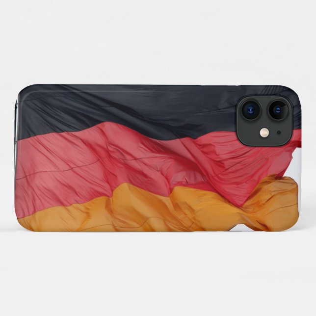 Capa Para iPhone 11 bandeira alemã (Verso (horizontal))