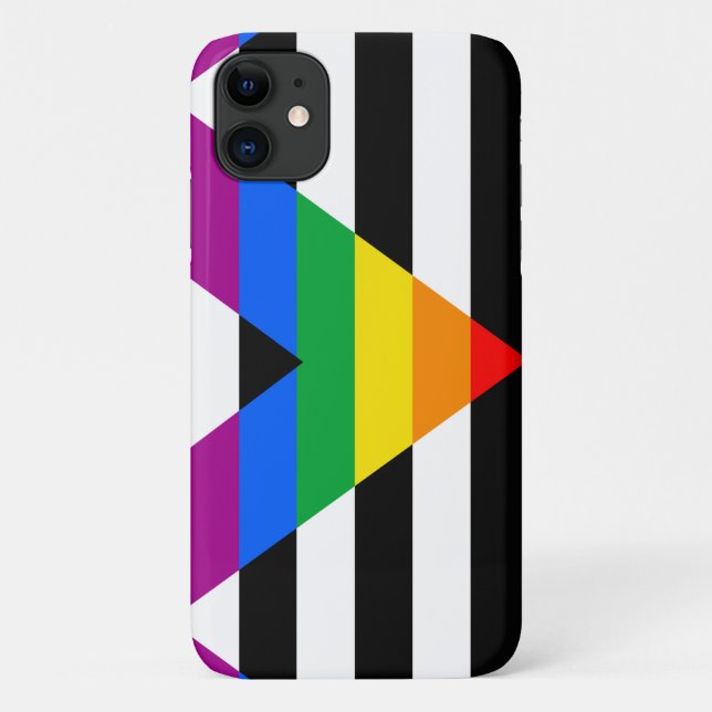 Capa Para iPhone 11 Bandeira Aliada LGBTQ+ (Verso)