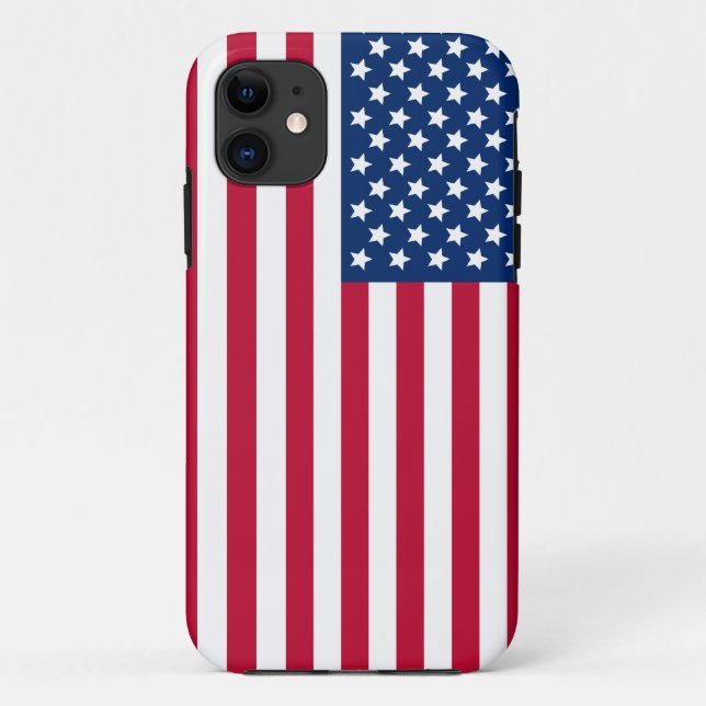 Capa Para iPhone 11 Bandeira Americana (Verso)