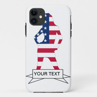 Capa Para iPhone 11 bandeira americana