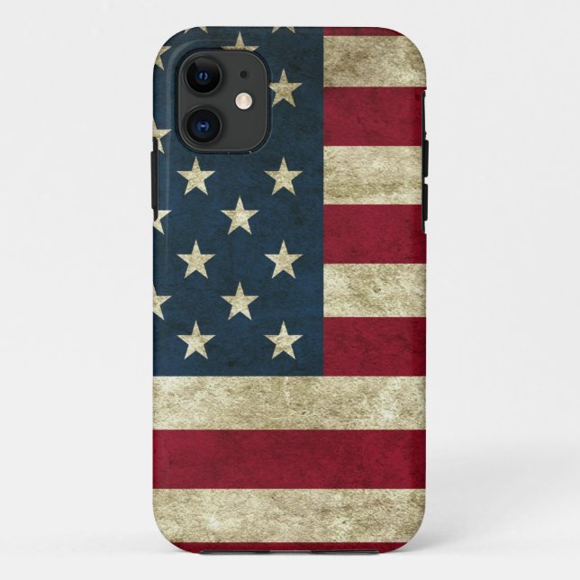 Capa Para iPhone 11 Bandeira Americana (Verso)