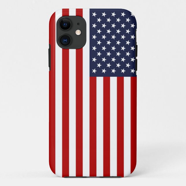 Capa Para iPhone 11 Bandeira Americana (Verso)