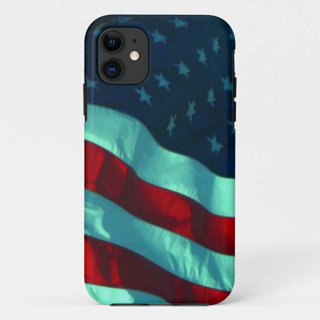 Capa Para iPhone 11 Bandeira Americana Apple (Verso)