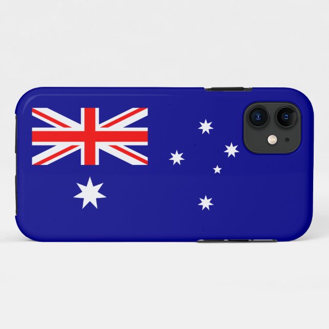 Capa Para iPhone 11 Bandeira Australiana Patriótica (Verso (horizontal))