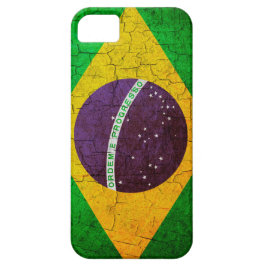 Capa Para iPhone 11 Bandeira brasileira vencida em fundo rachado