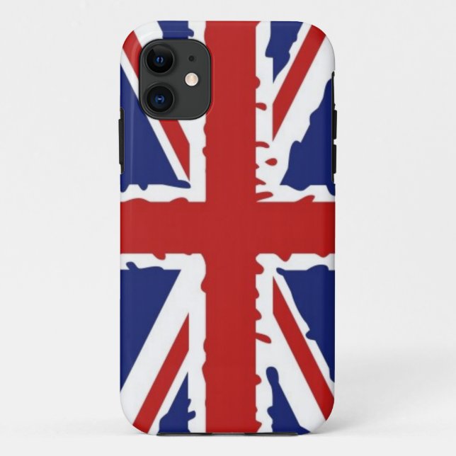 Capa Para iPhone 11 bandeira britânica (Verso)