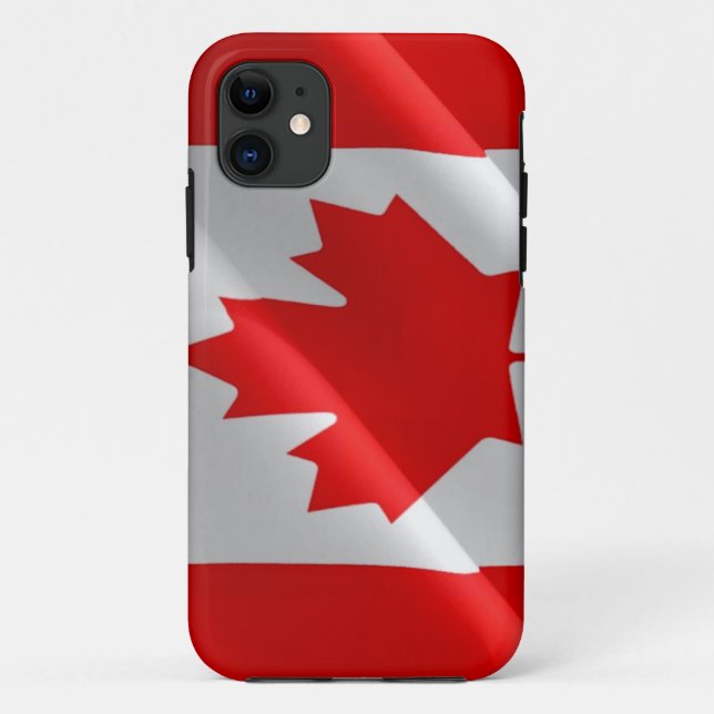 Capa Para iPhone 11 Bandeira canadense - (Verso)